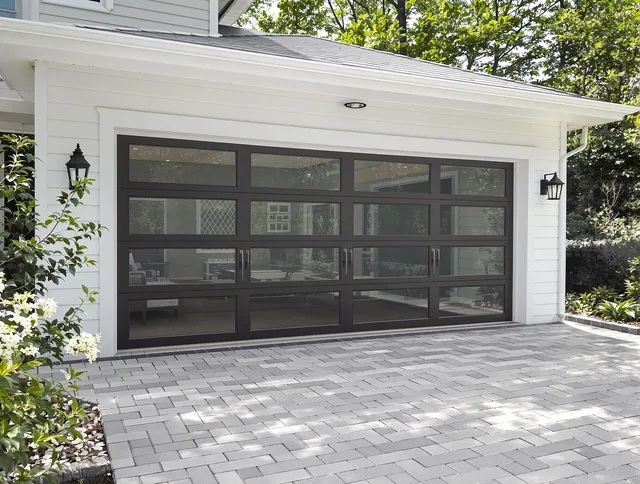 Grove City Garage Door Repair design specialist presenting custom garage door options to Grove City homeowner