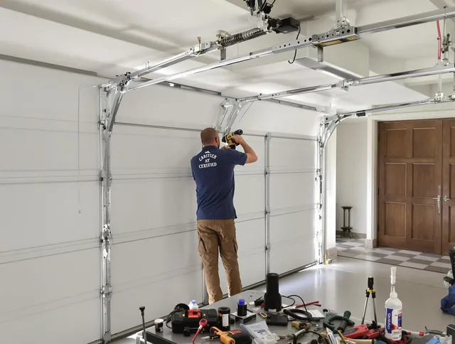 Grove City Garage Door Repair certified technician performing precision garage door repair in Grove City