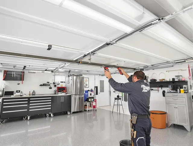 Overhead garage door repair service by Grove City Garage Door Repair in Grove City