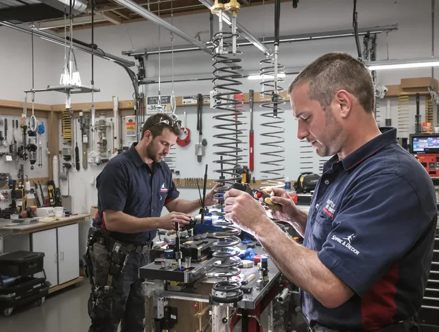 Garage door spring repair service by Grove City Garage Door Repair in Grove City